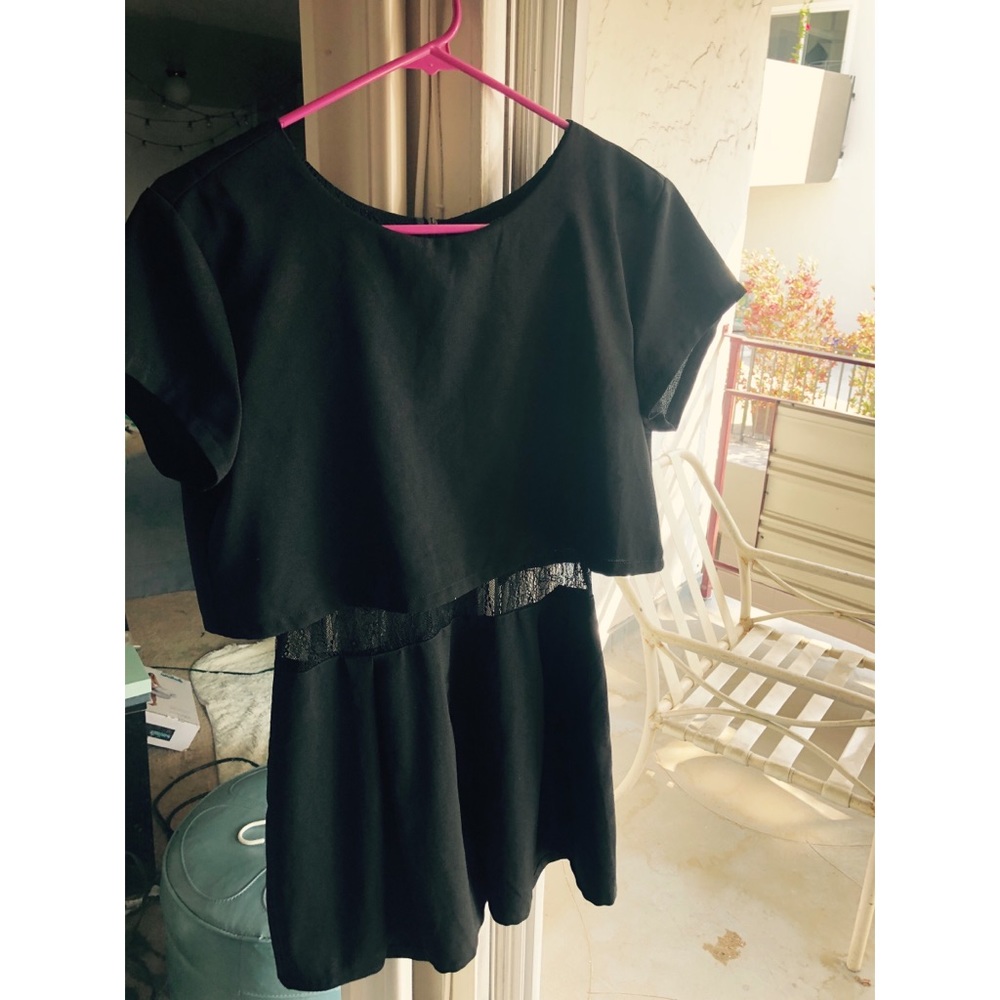 Black Lacey romper